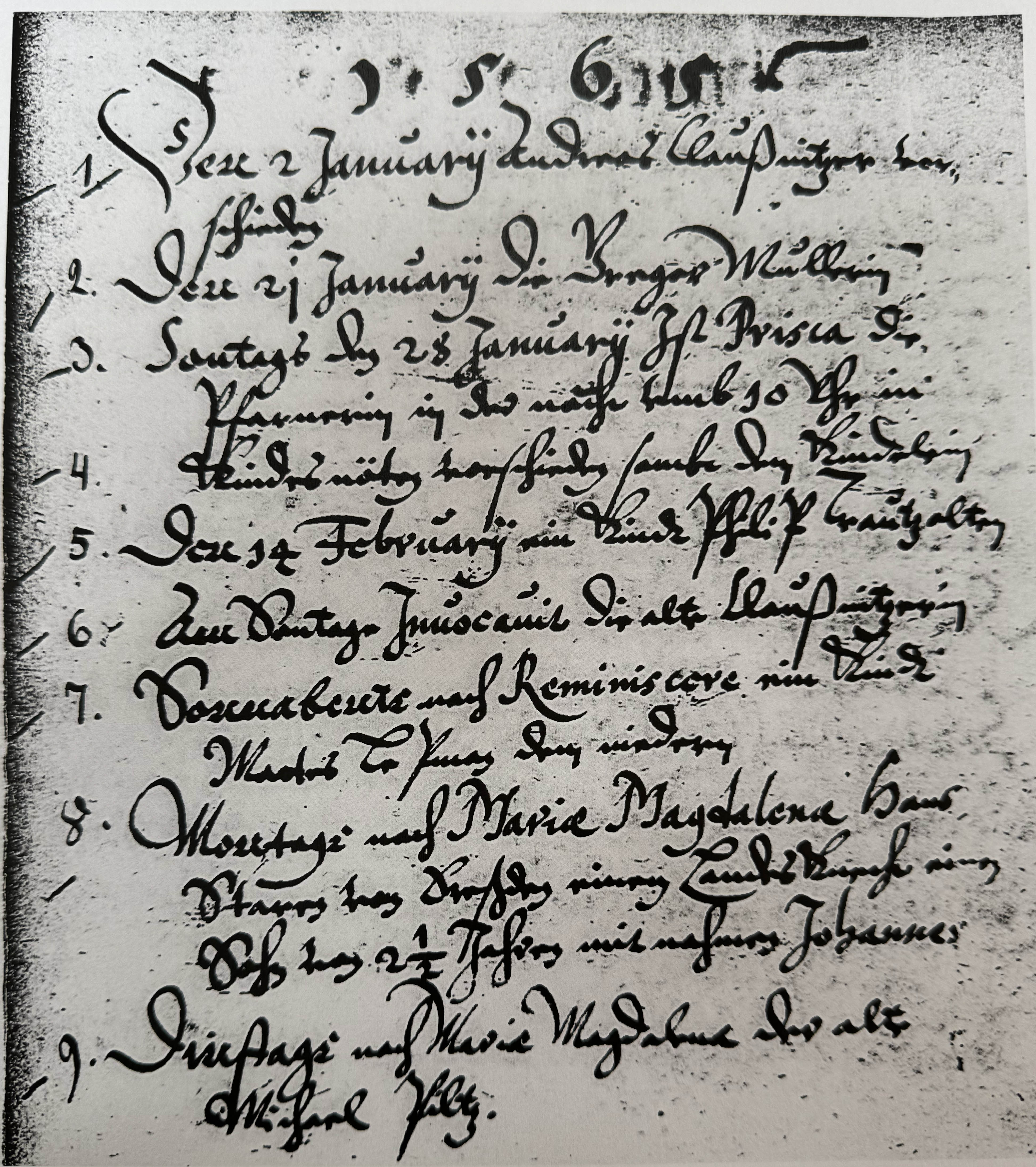 Sterbeeintrag Michael Piltz der Ältere, 26. Juli 1565, Kirchenbuch Dörnthal (KB 23)